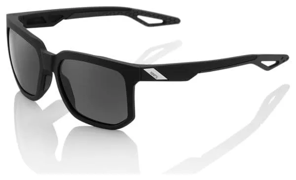 100% Centric Black Glasses Black Polarized Lenses