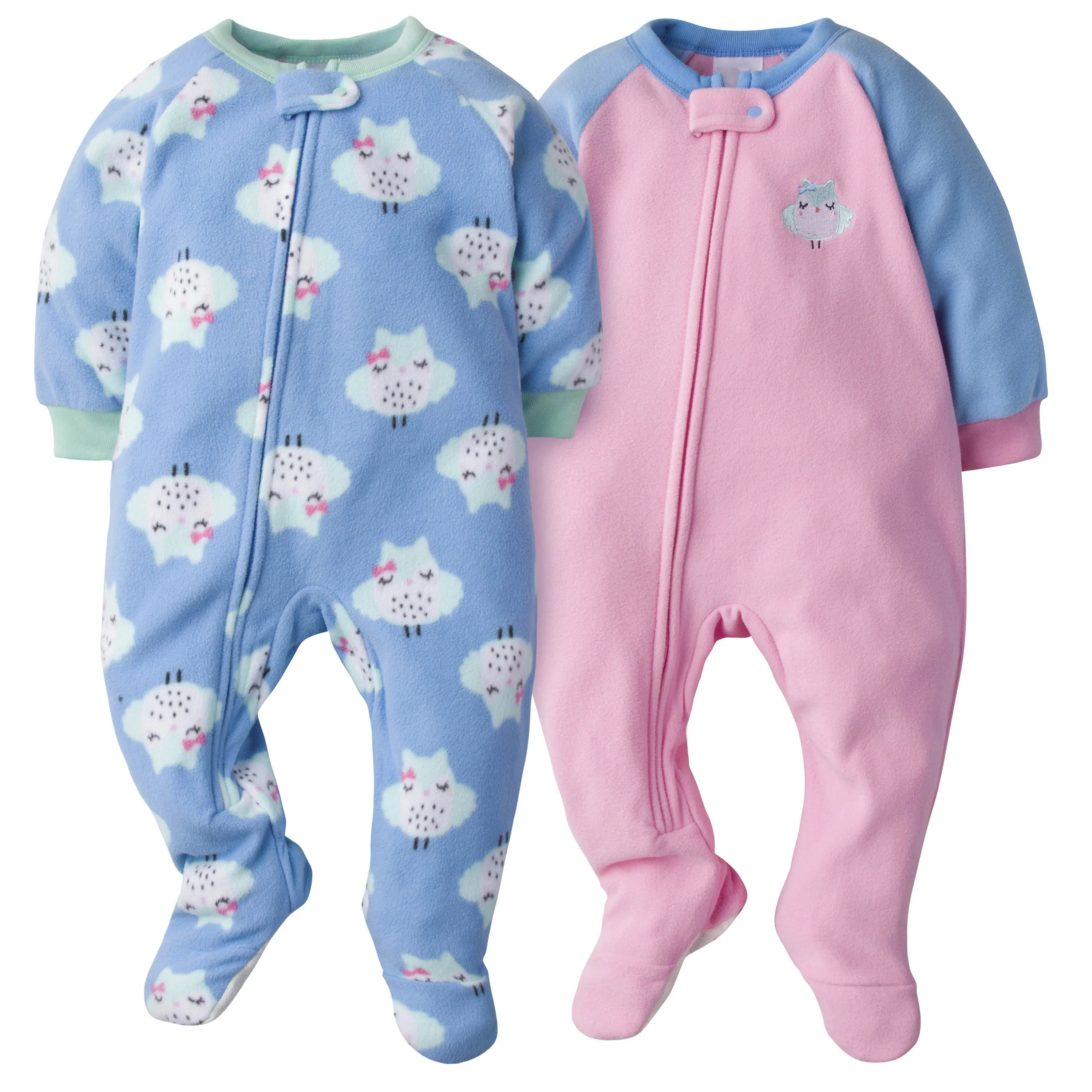 2-Pack Fleece Pajamas - Owl