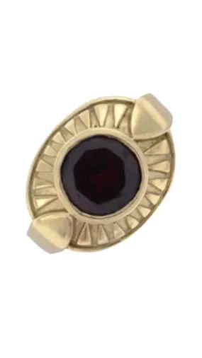 490 Garnet Dress Ring S7