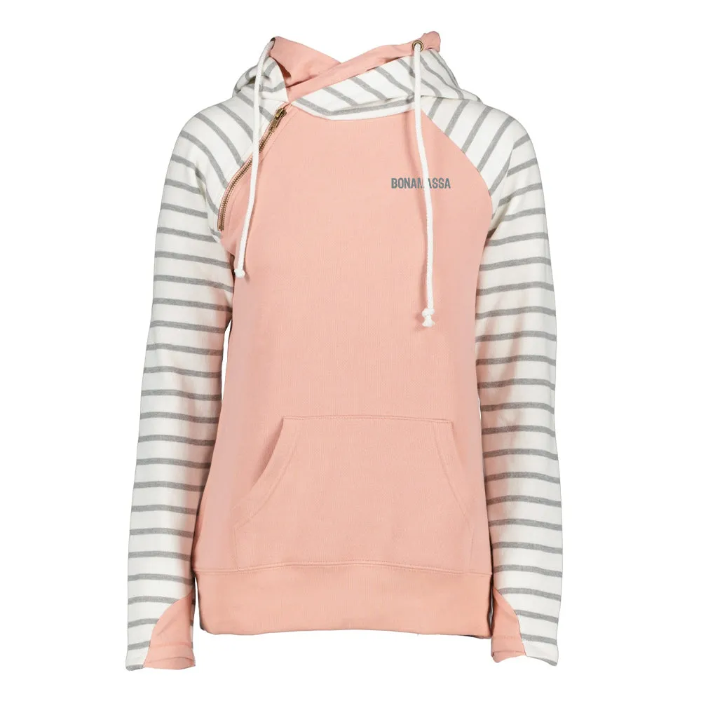 Acoustic Autumn Stripe Double Hood Pullover (Women)