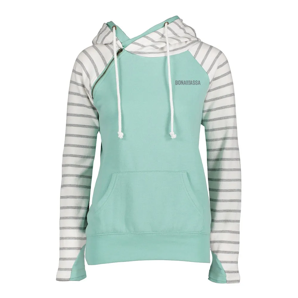 Acoustic Autumn Stripe Double Hood Pullover (Women)