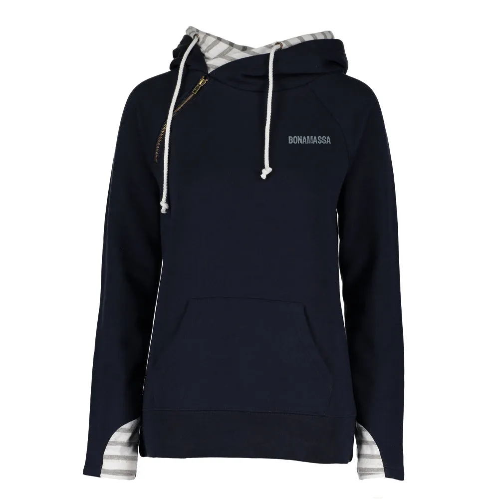 Acoustic Autumn Stripe Double Hood Pullover (Women)