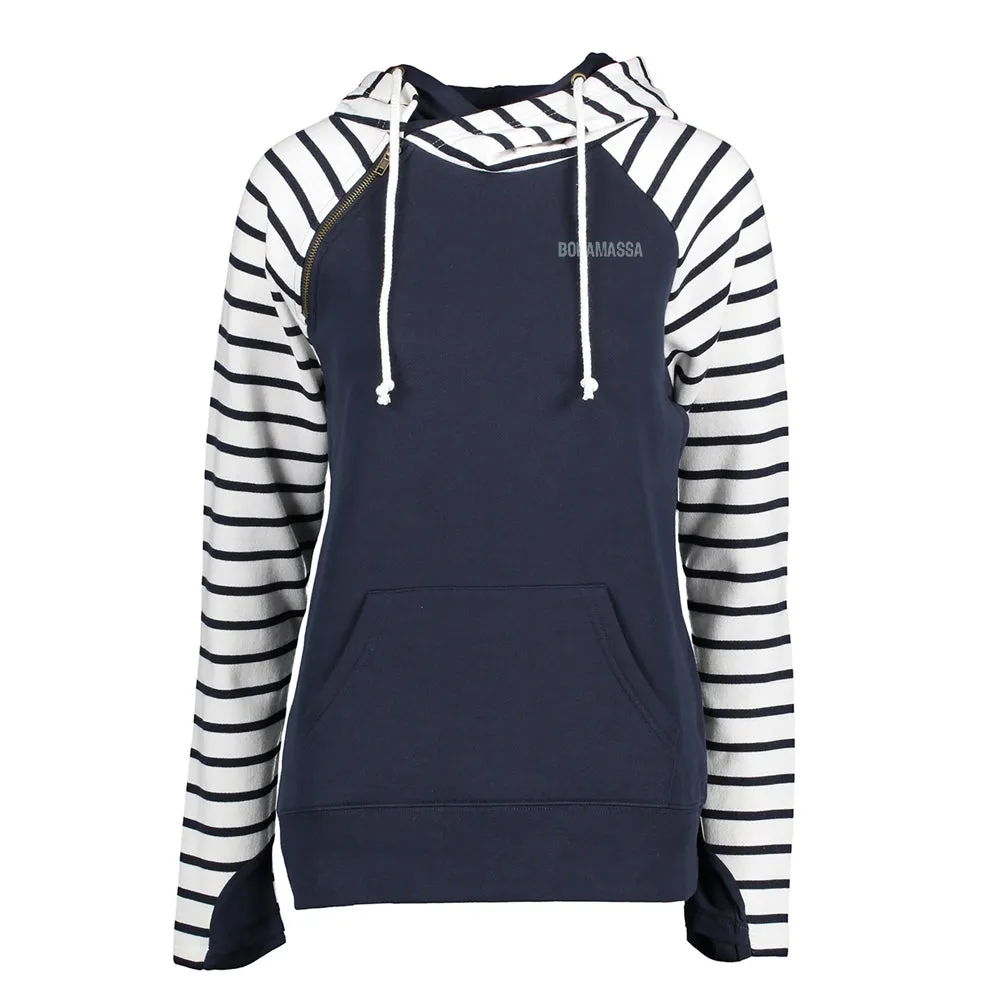 Acoustic Autumn Stripe Double Hood Pullover (Women)