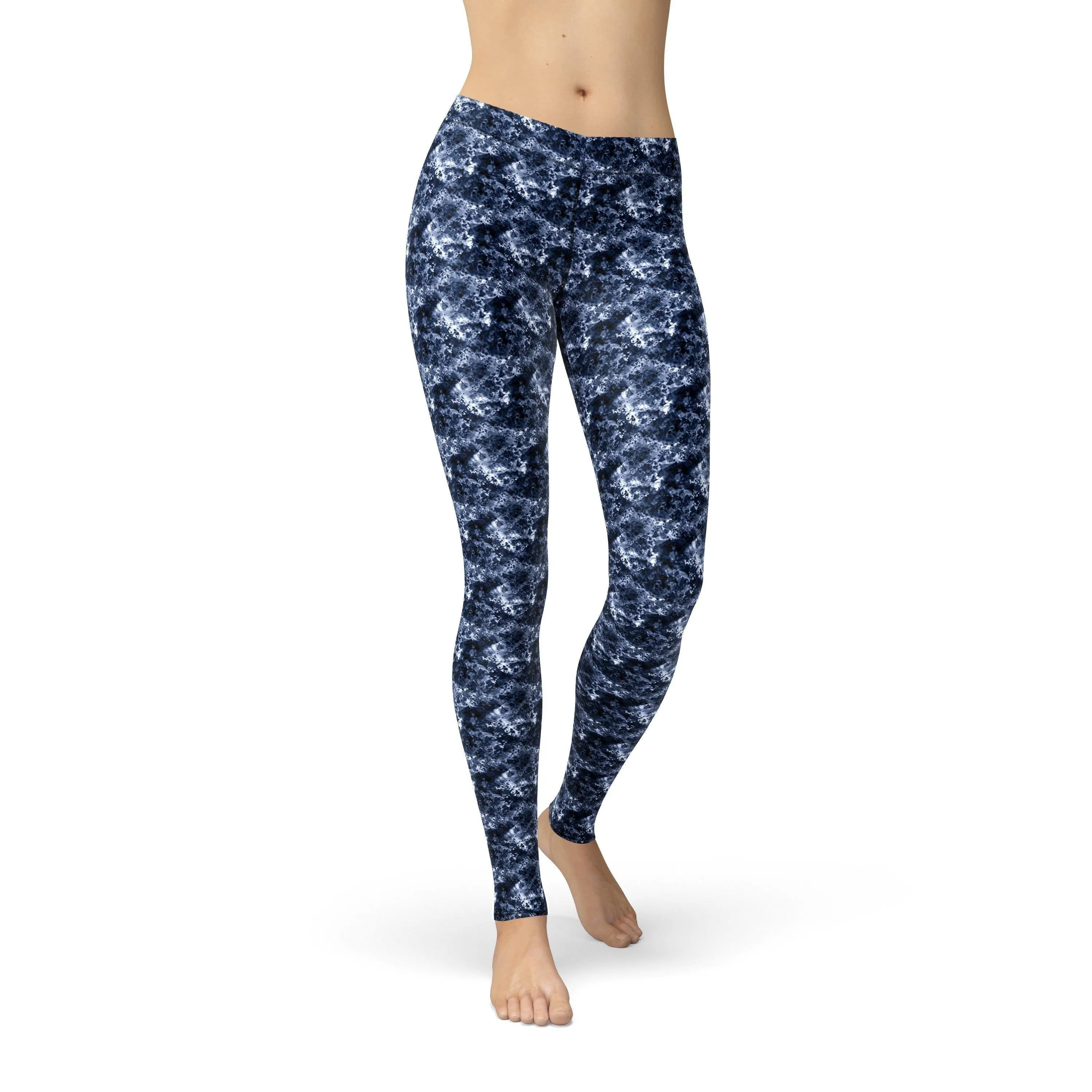 Avery Navy Crystalline Leggings