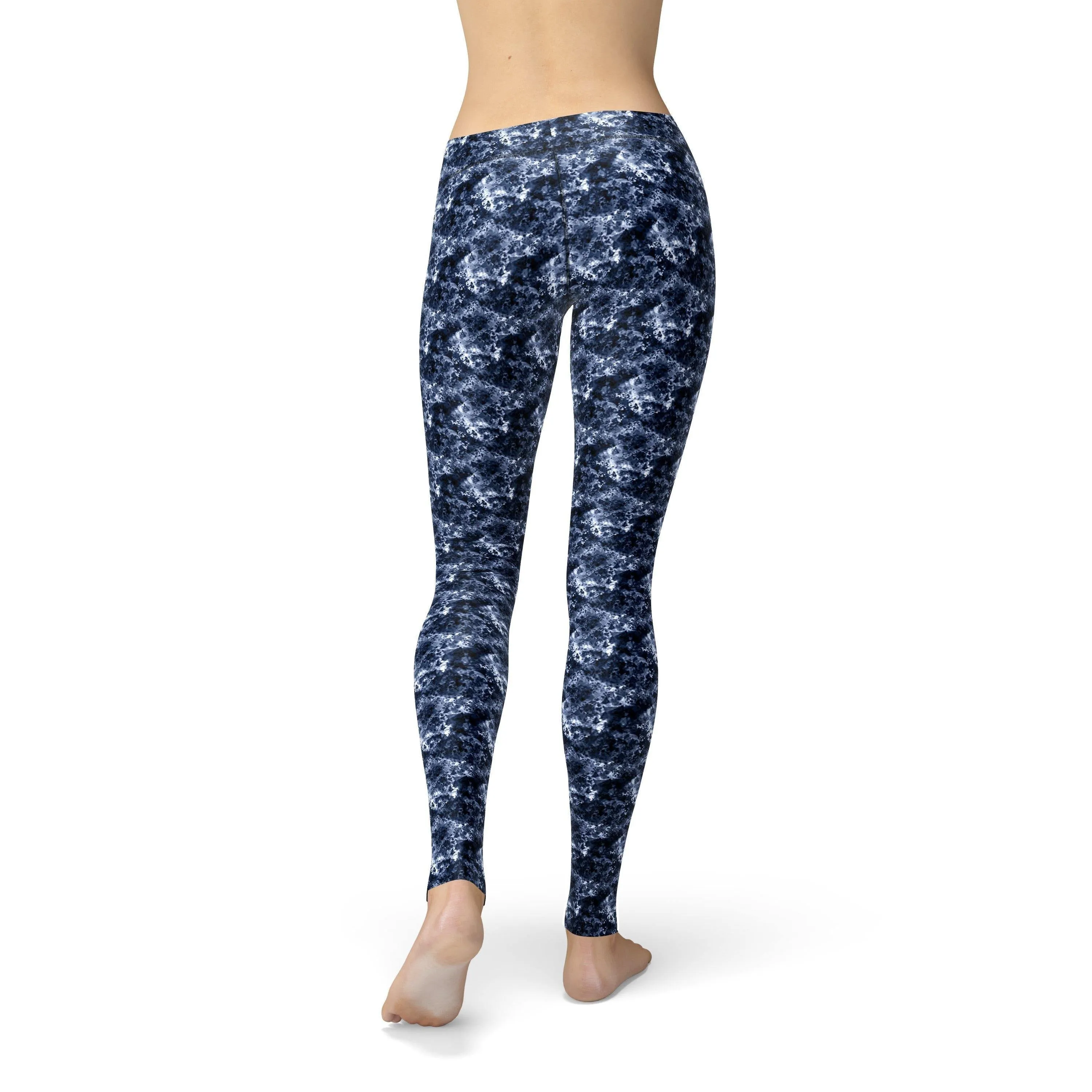 Avery Navy Crystalline Leggings