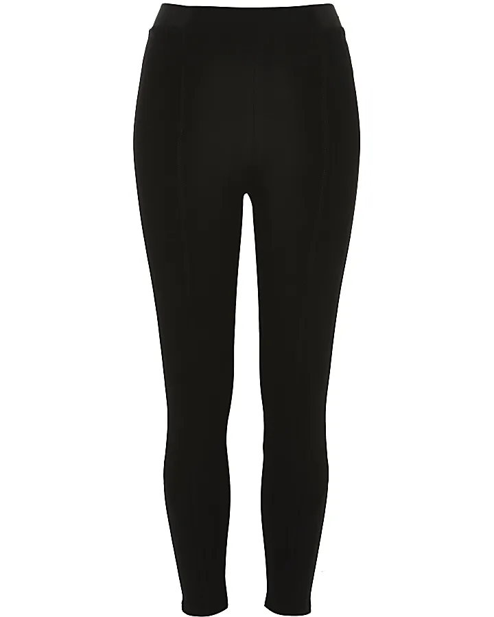 Black high waisted Ponte leggings