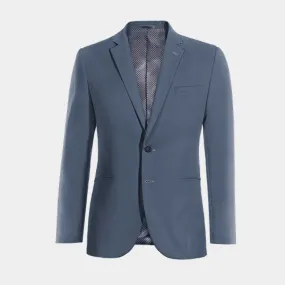  Blazer azul acero slim fit