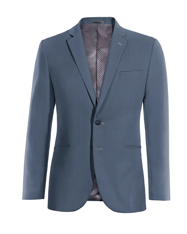  Blazer azul acero slim fit