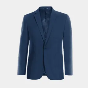  Blazer azul cobalto de entretiempo de 1 botón