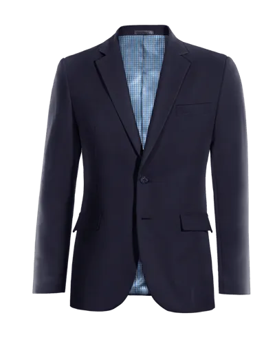  Blazer azul de Lana pura super 100s premium