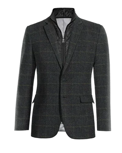  Blazer azul de tweed a cuadros edición limitada