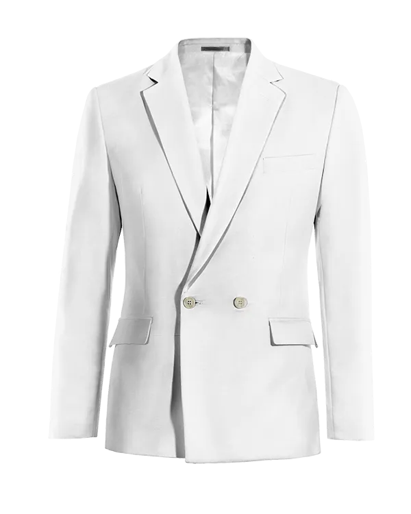  Blazer cruzada marfil slim fit