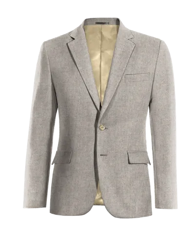  Blazer gris de donegal tweed esencial