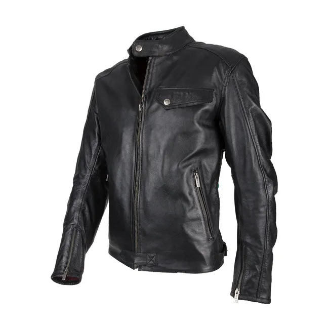 By City Brooklyn Leather Motorcycle Jacket Black