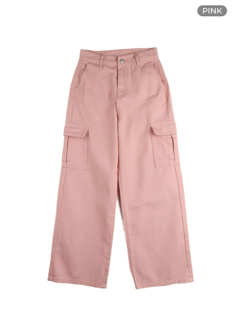 Cargo wide leg pants