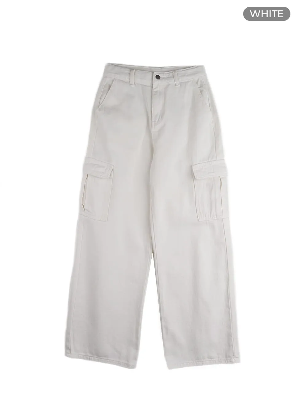 Cargo wide leg pants