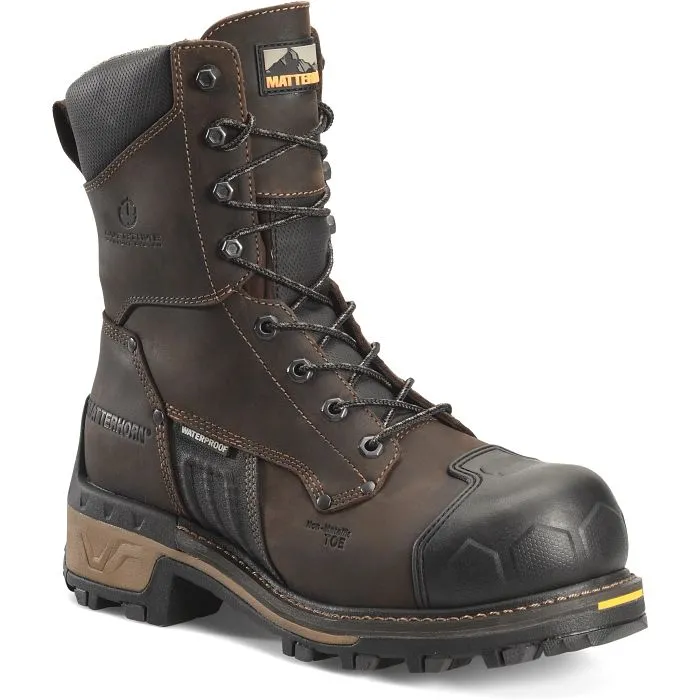 CAROLINA MATTERHORN MAXIMUS 2.0 8 COMPOSITE TOE WATERPROOF WORK BOOT SIZE 9EE DARK BROWN