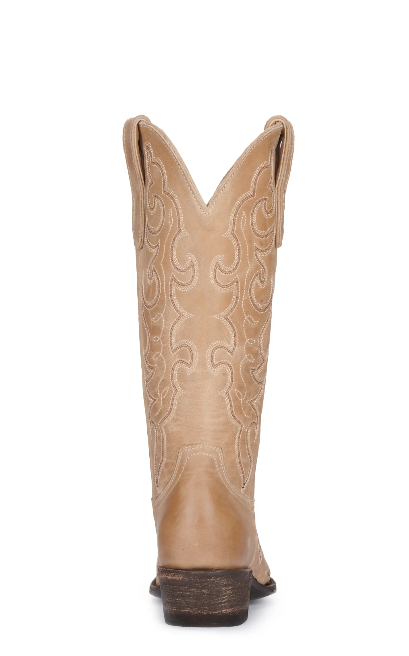 Cavender's Women's Bone Embroidered Snip Toe Cowboy Boots