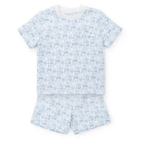 Charles Boys' Short Set - School Days Blue