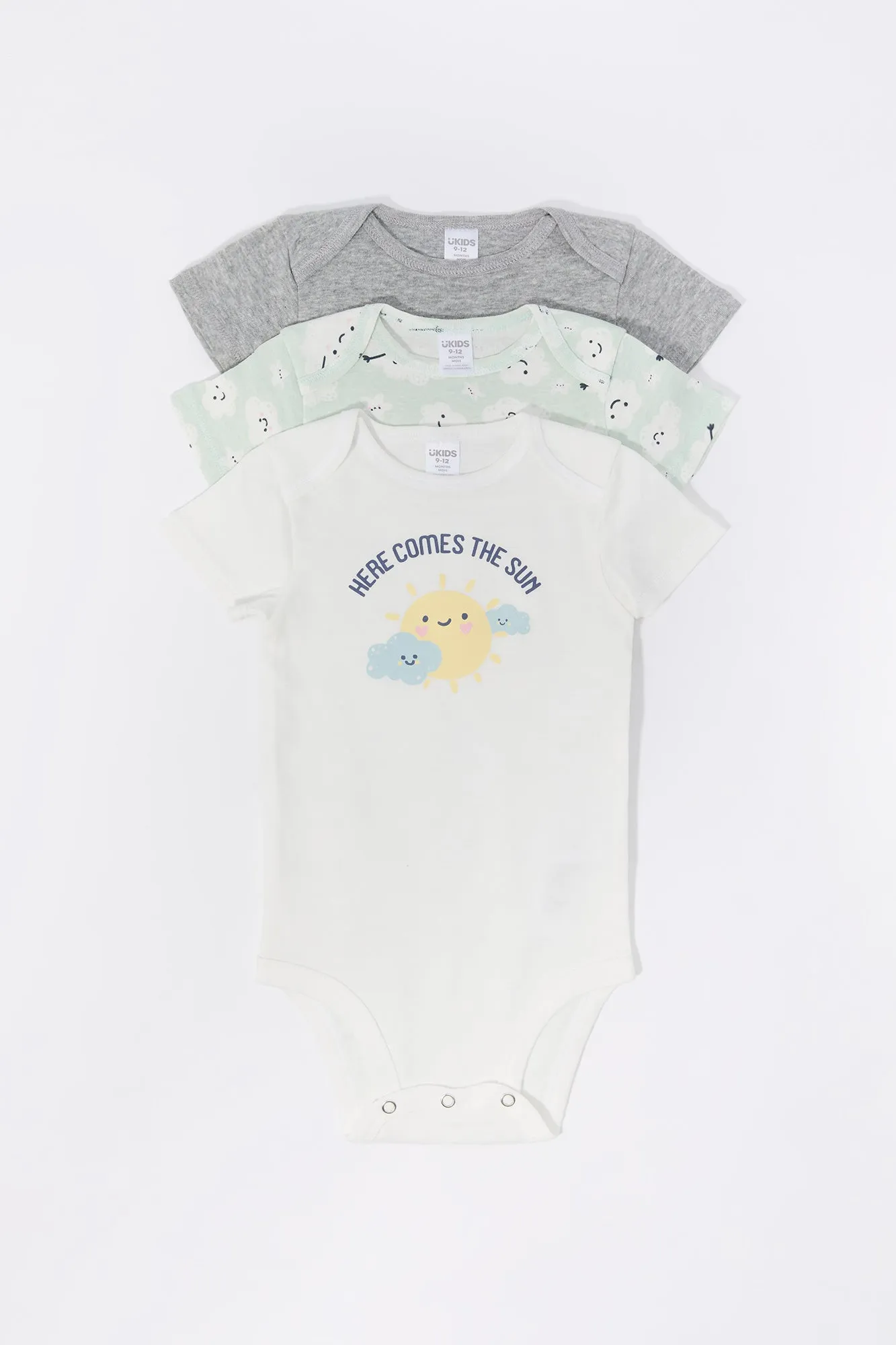 Combinaison à imprimé Soleil pour bébé (Paquet de 3)