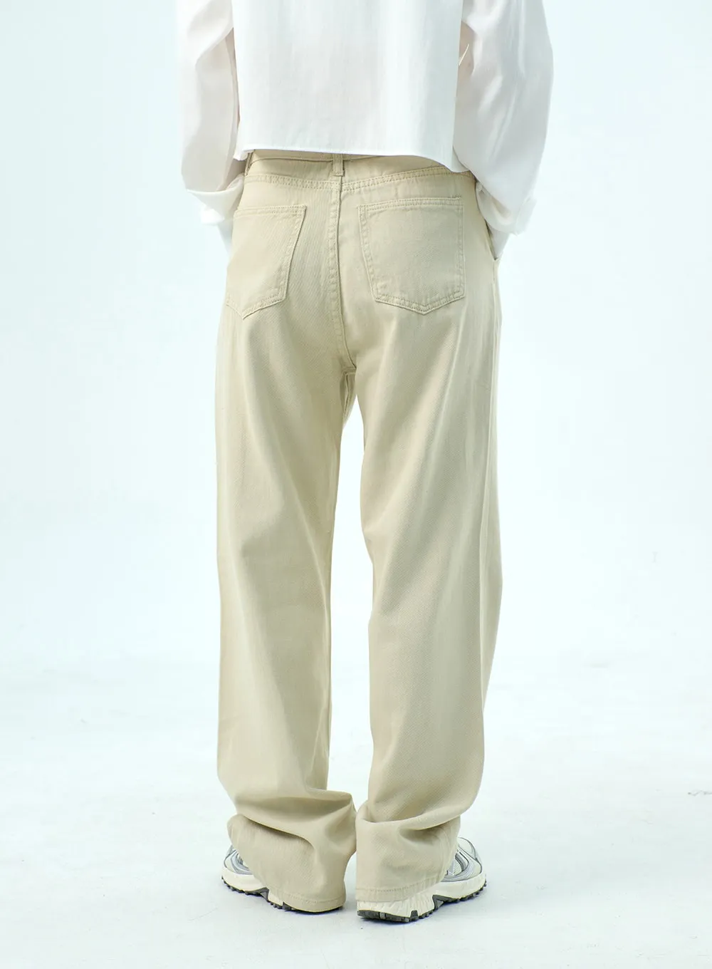 Cotton Wide Leg Pants.