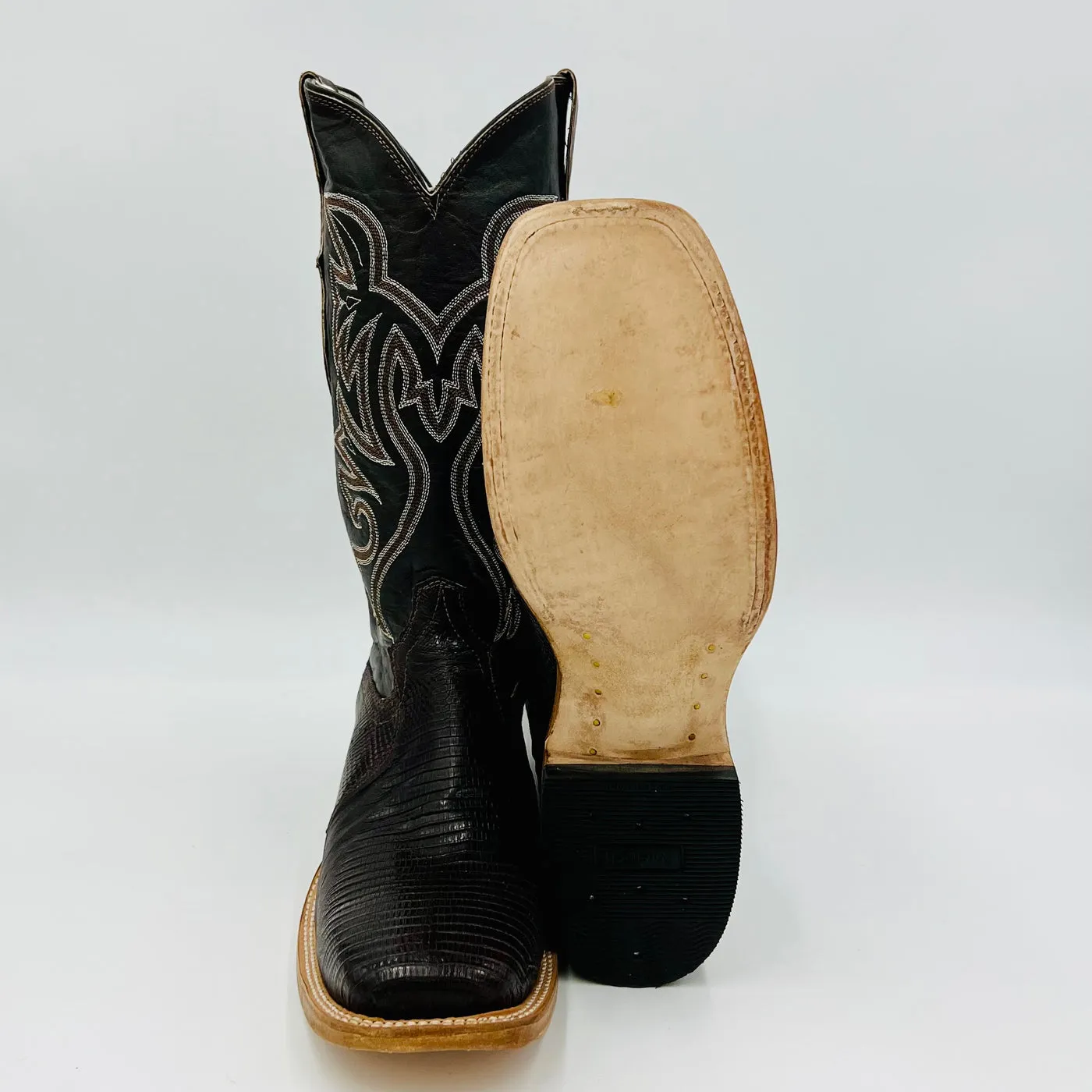 Cowtown Chocolate Lizard Boot