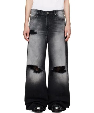 COÛT DE LA LIBERTÉ Black Victor Wide Leg Jeans