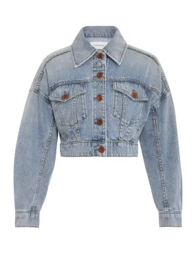 		Cropped Denim Jacket	