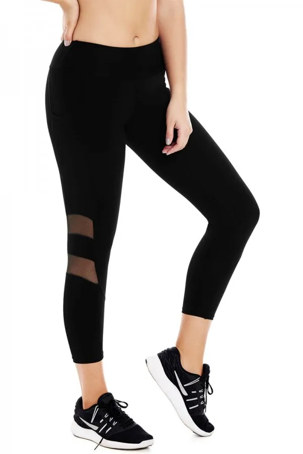 Curveez Chamela Active Cropped Leggings