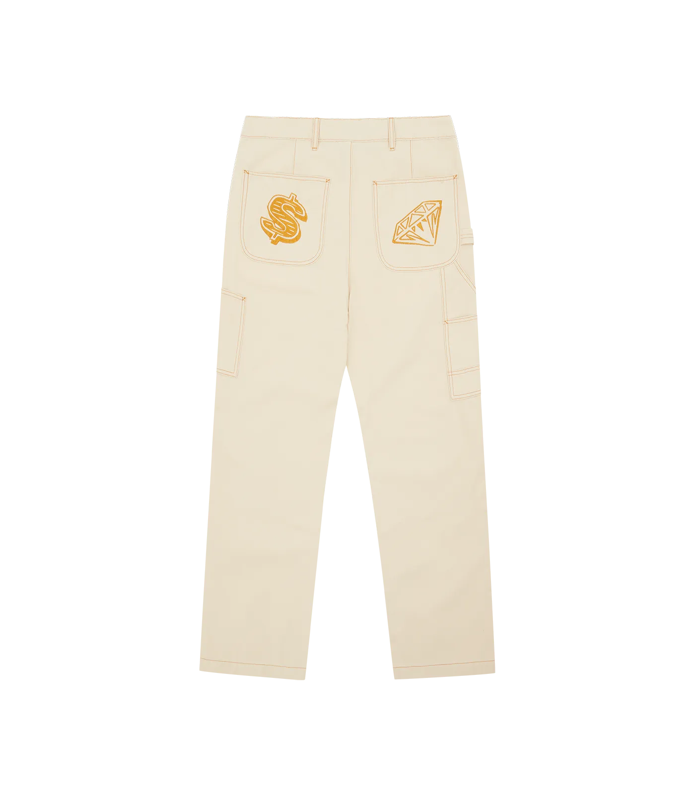 Diamonds and dollars painter pants beige