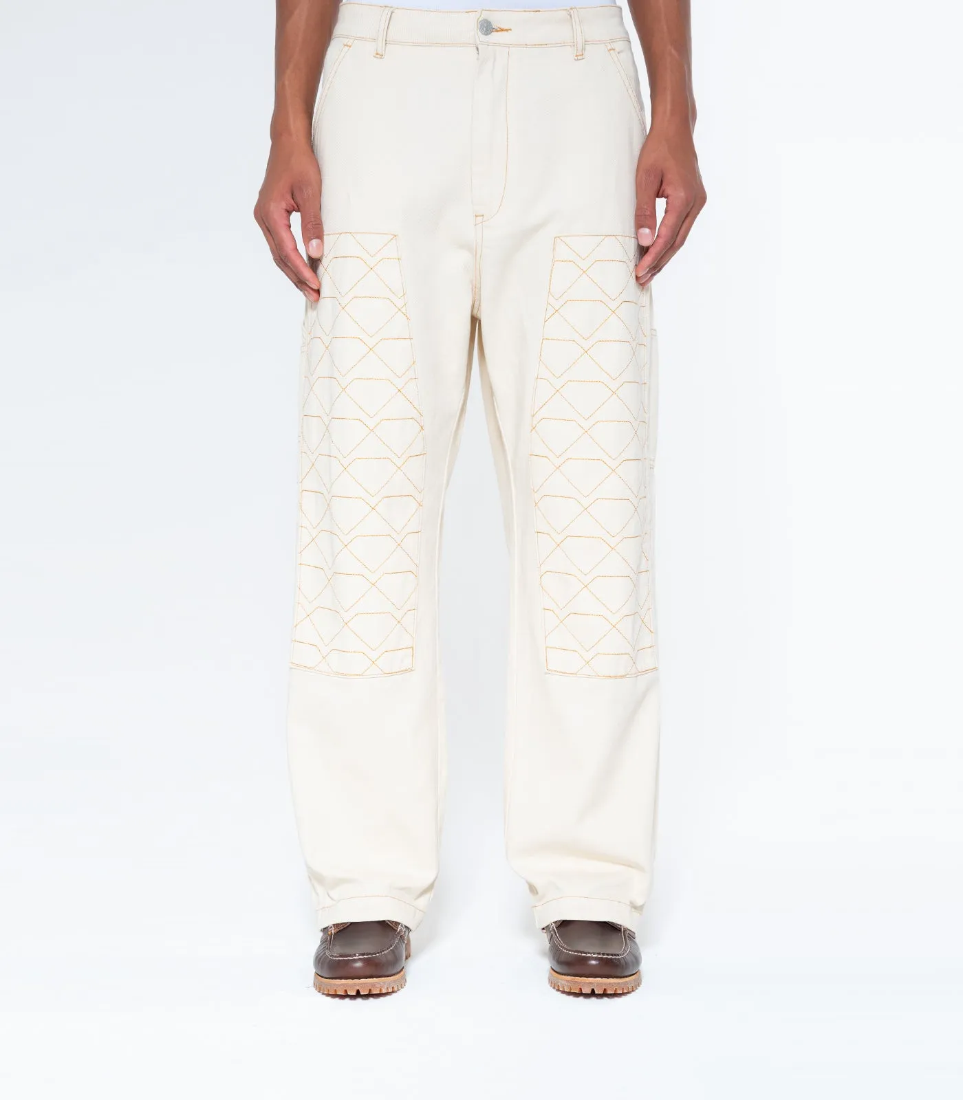 Diamonds and dollars painter pants beige