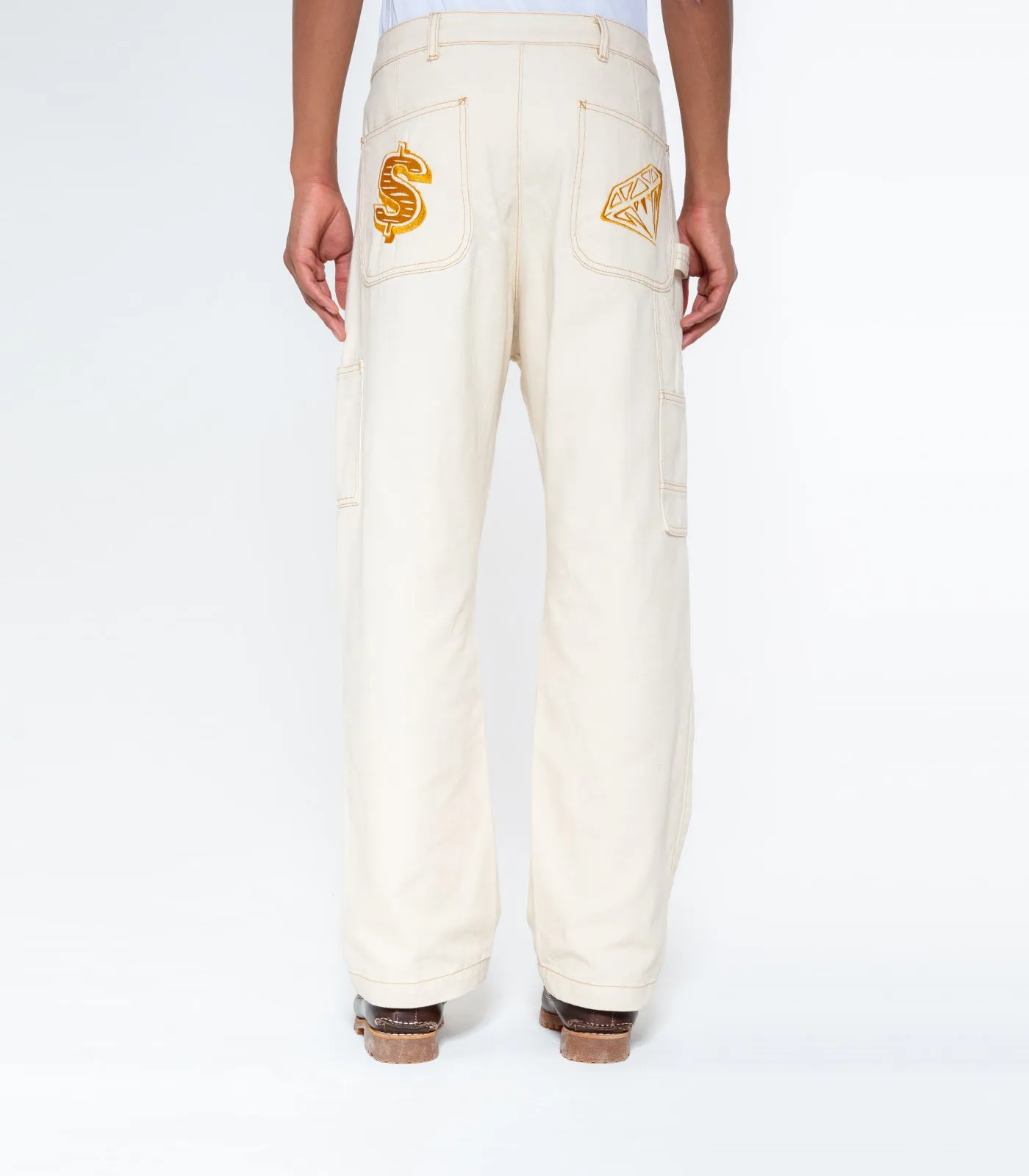 Diamonds and dollars painter pants beige