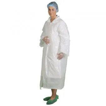 Disposable Visitors Coat PE 100 Pk