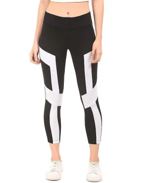 EdHardy Women Colour Block Panelled Leggings