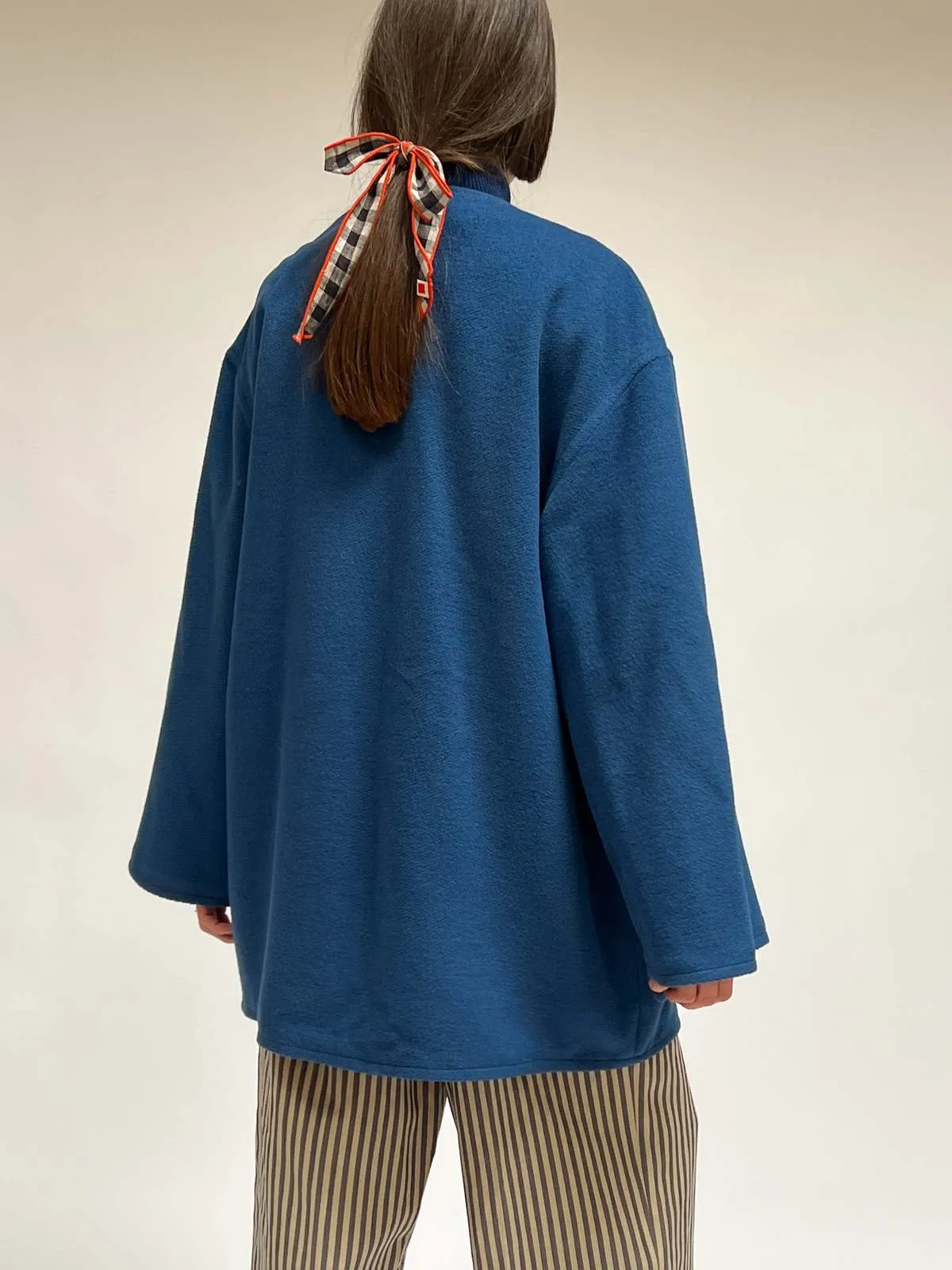 Ferragamo Wool Swing Coat - Blue