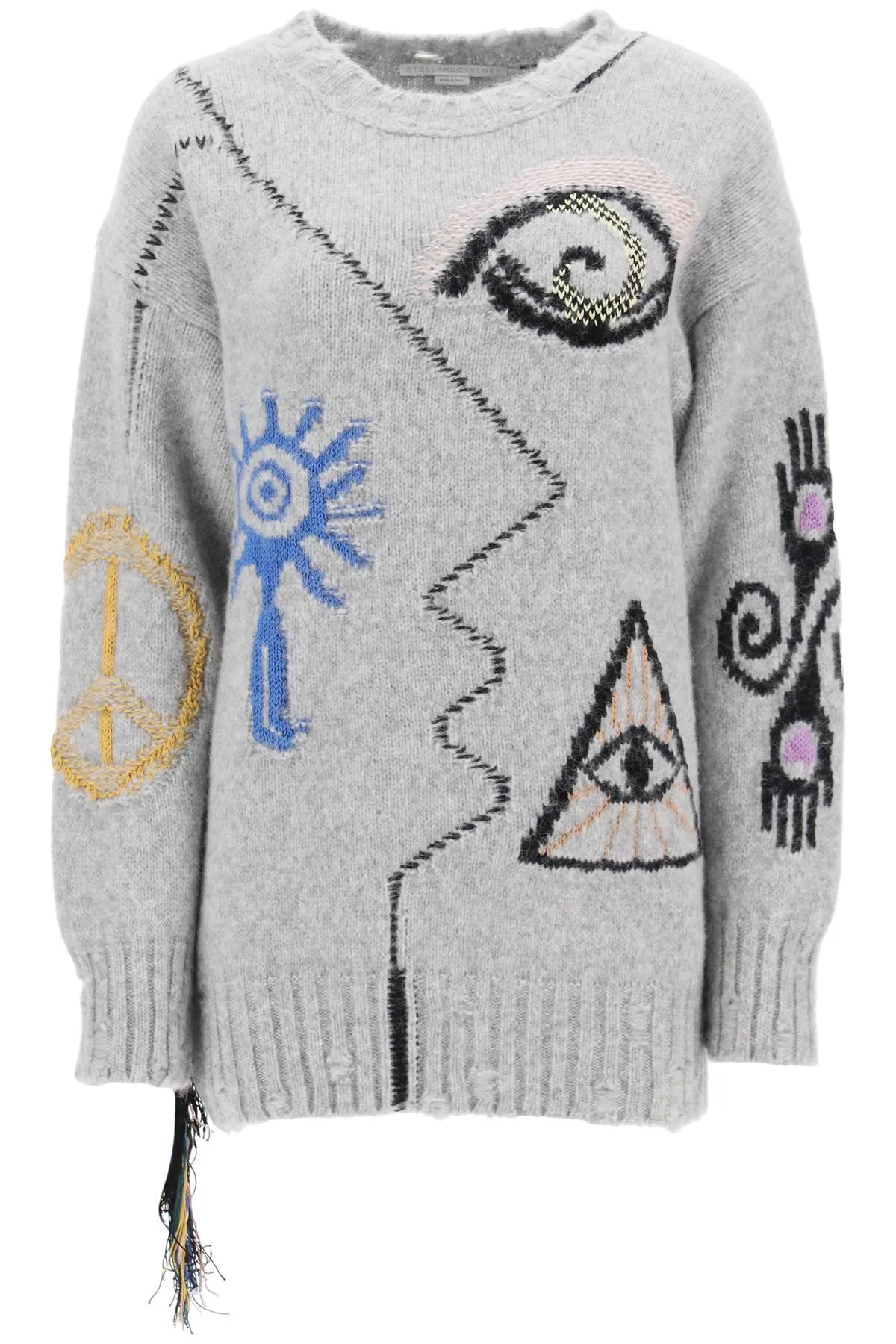 Folk Artwork Alpaca Sweater