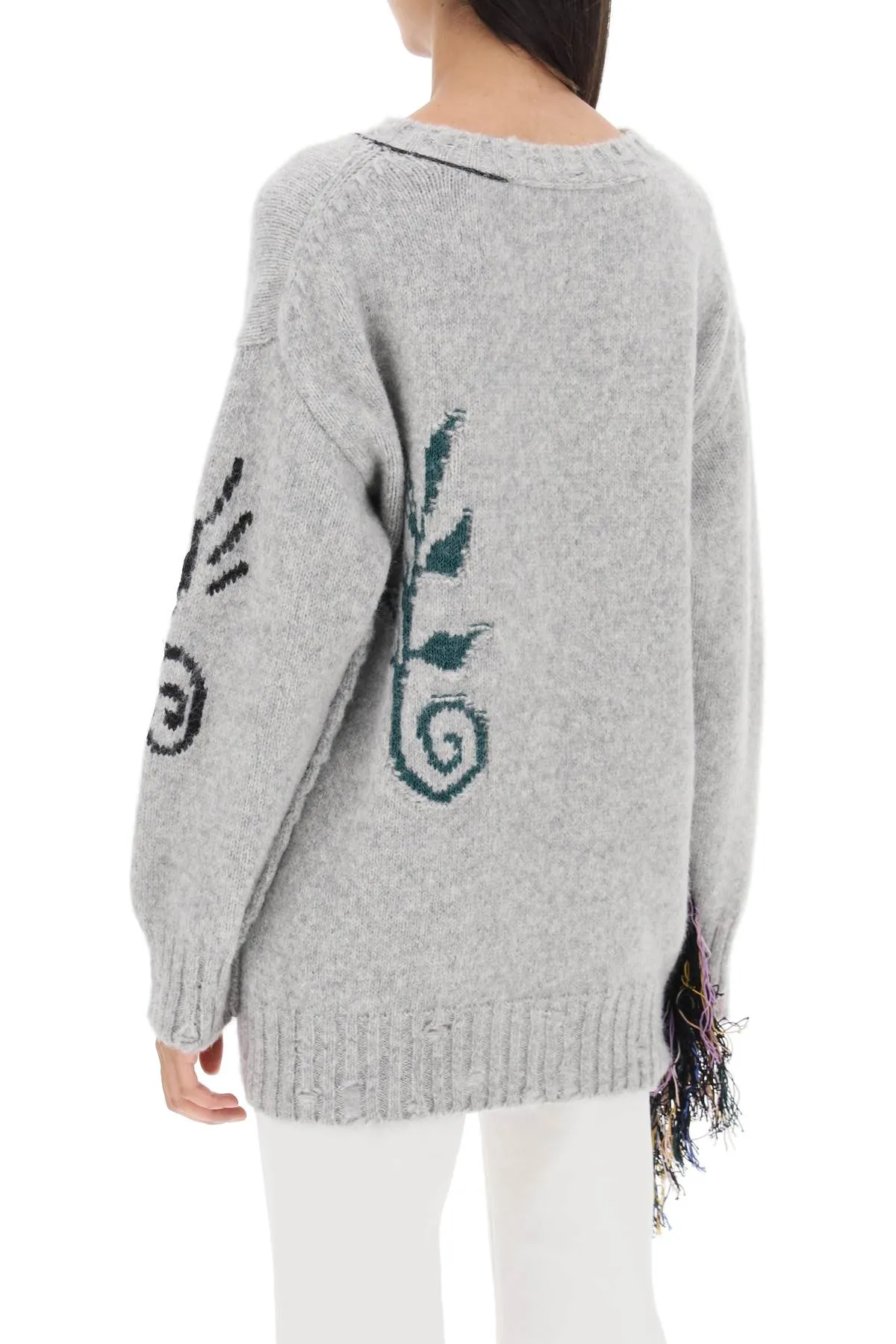 Folk Artwork Alpaca Sweater