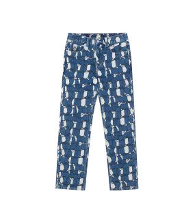 Gator Camo Denim Pants Blue - Buy Now!