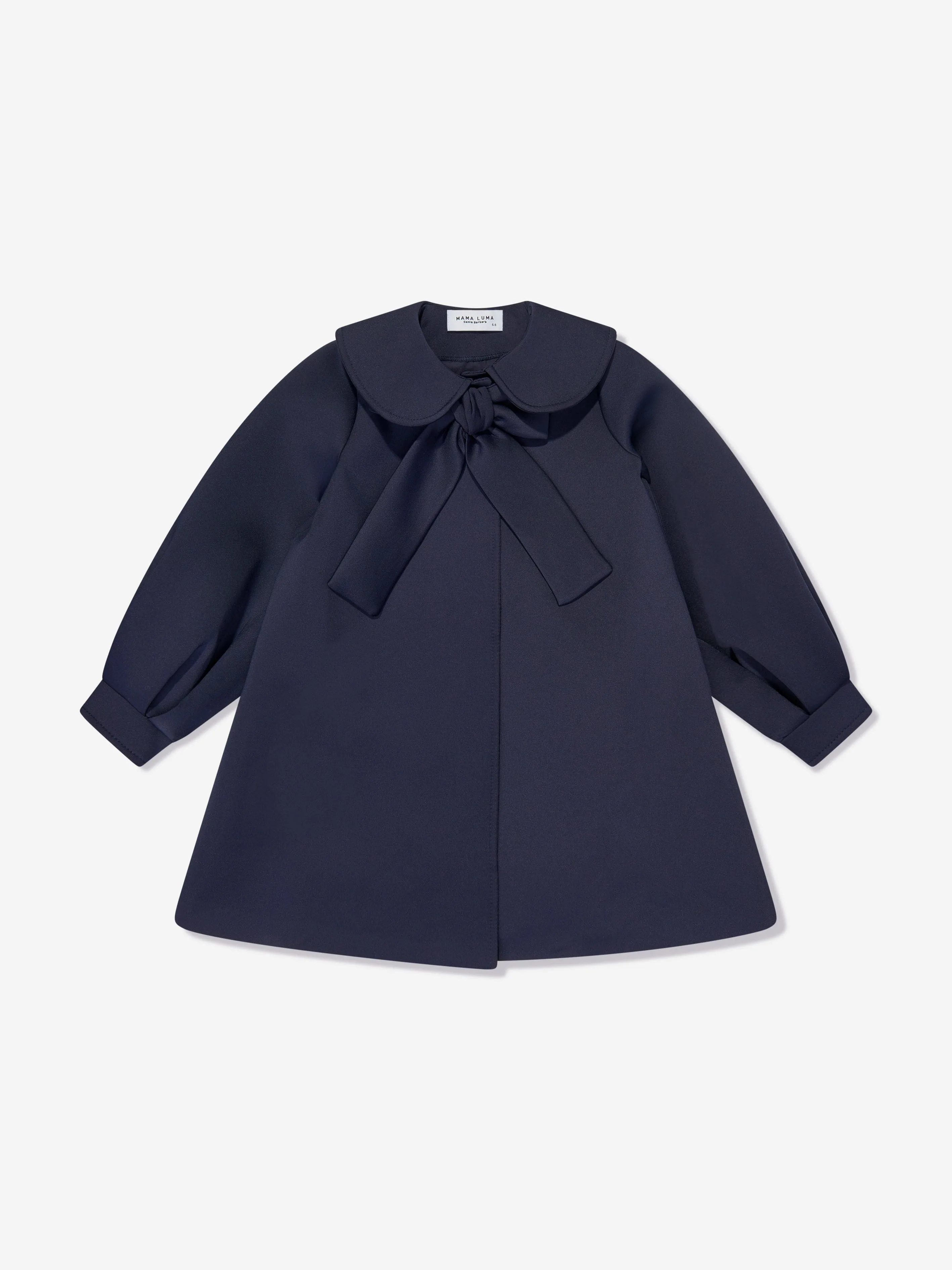 Girls Bow Detailed Jacket in Navy