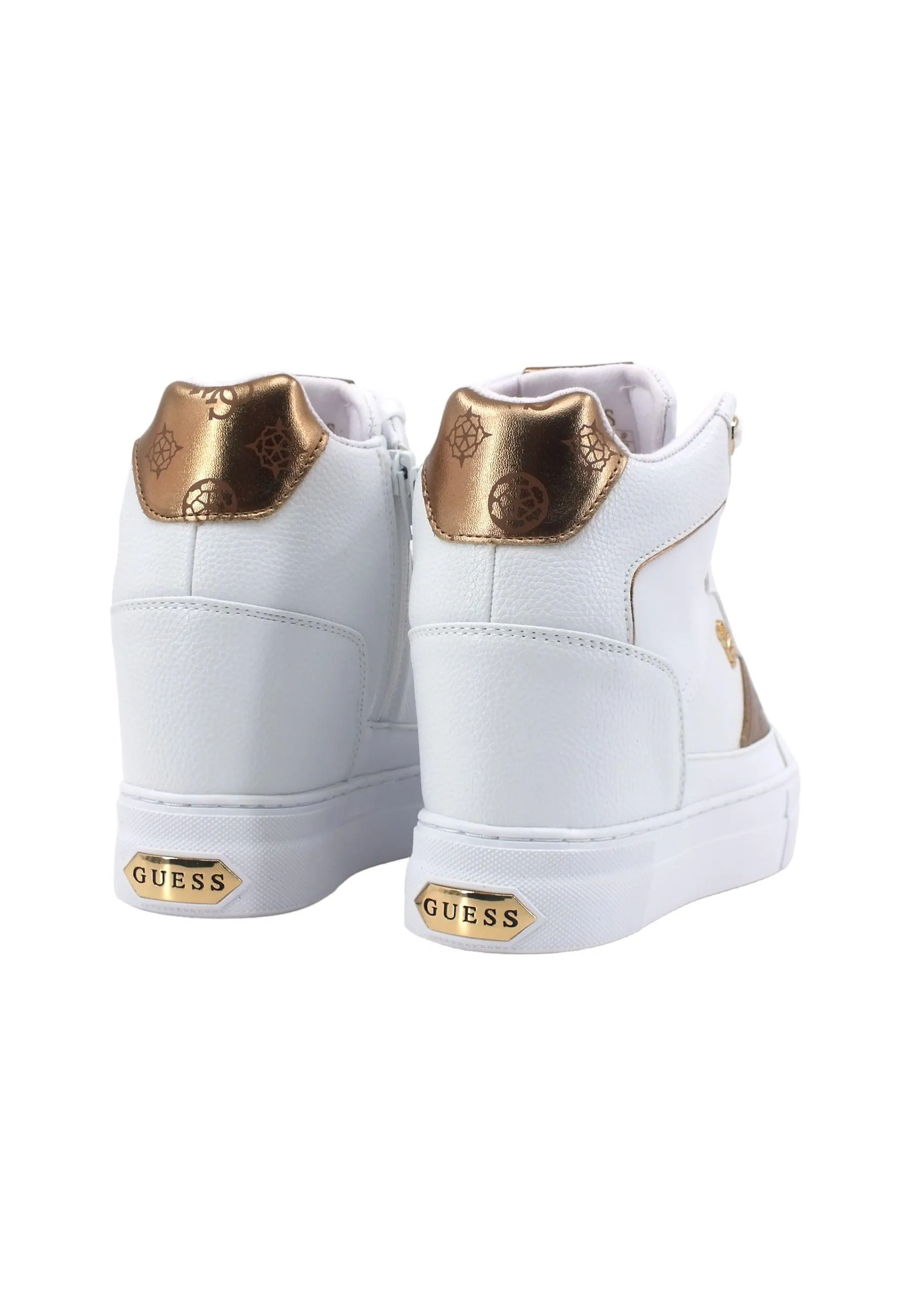 GUESS Sneaker Hi Platform Donna White FL7FRIELE12