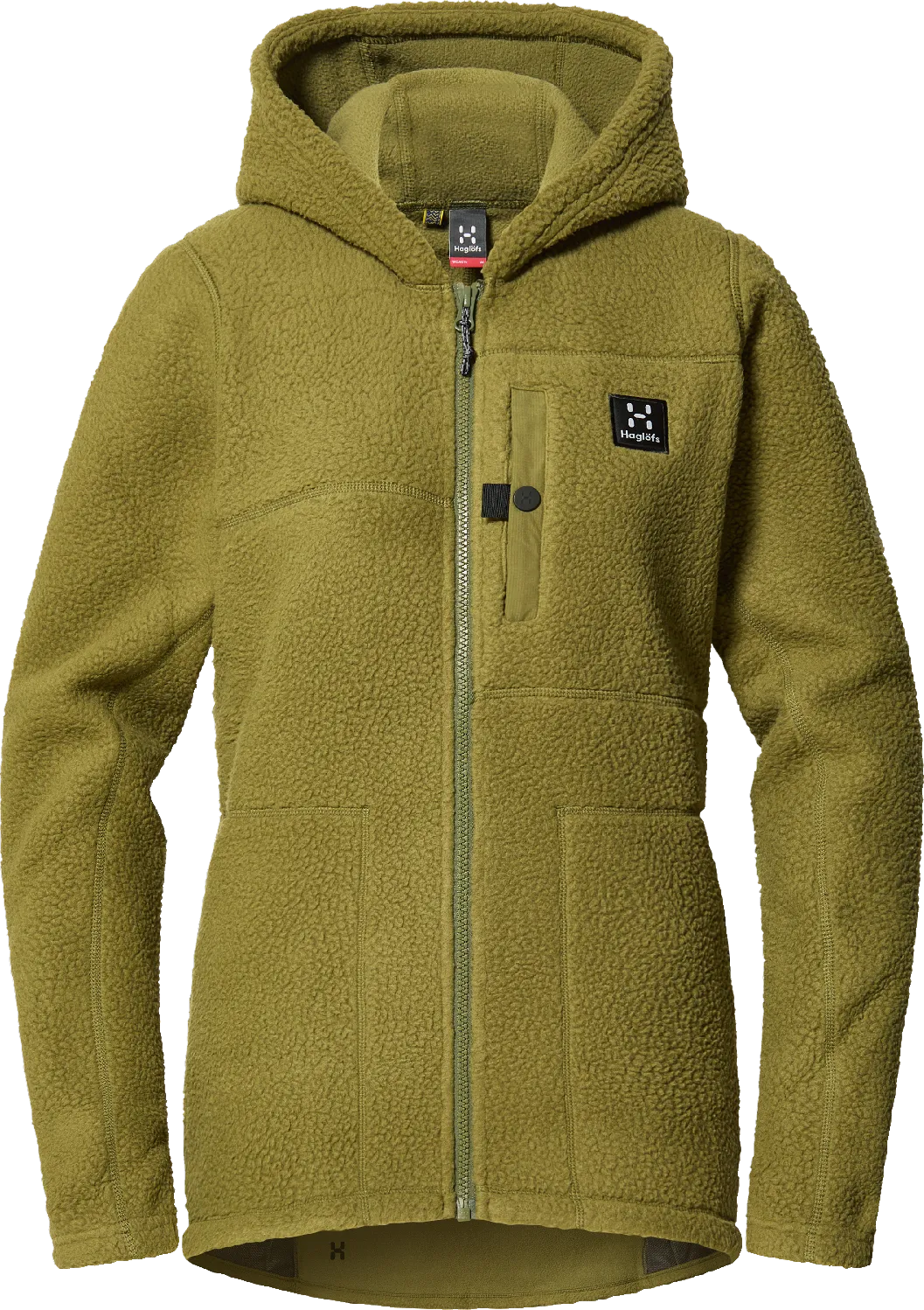 Haglöfs Women's Malung Pile Hood Olive Green | Buy Haglöfs Women's Malung Pile Hood Olive Green here | Outnorth