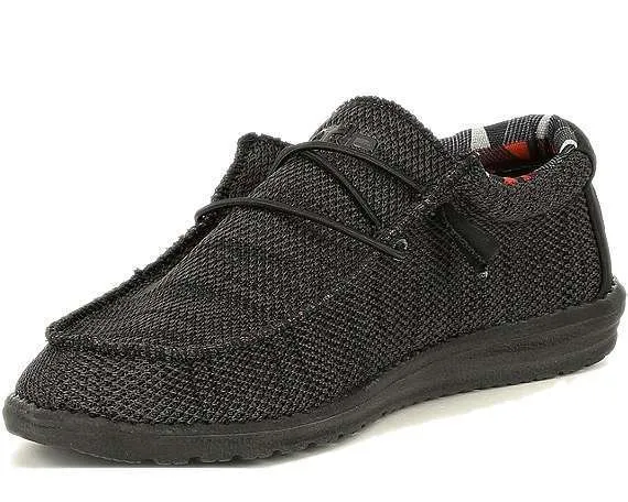 Hey Dude Wally Sox Shoes – Jet Black