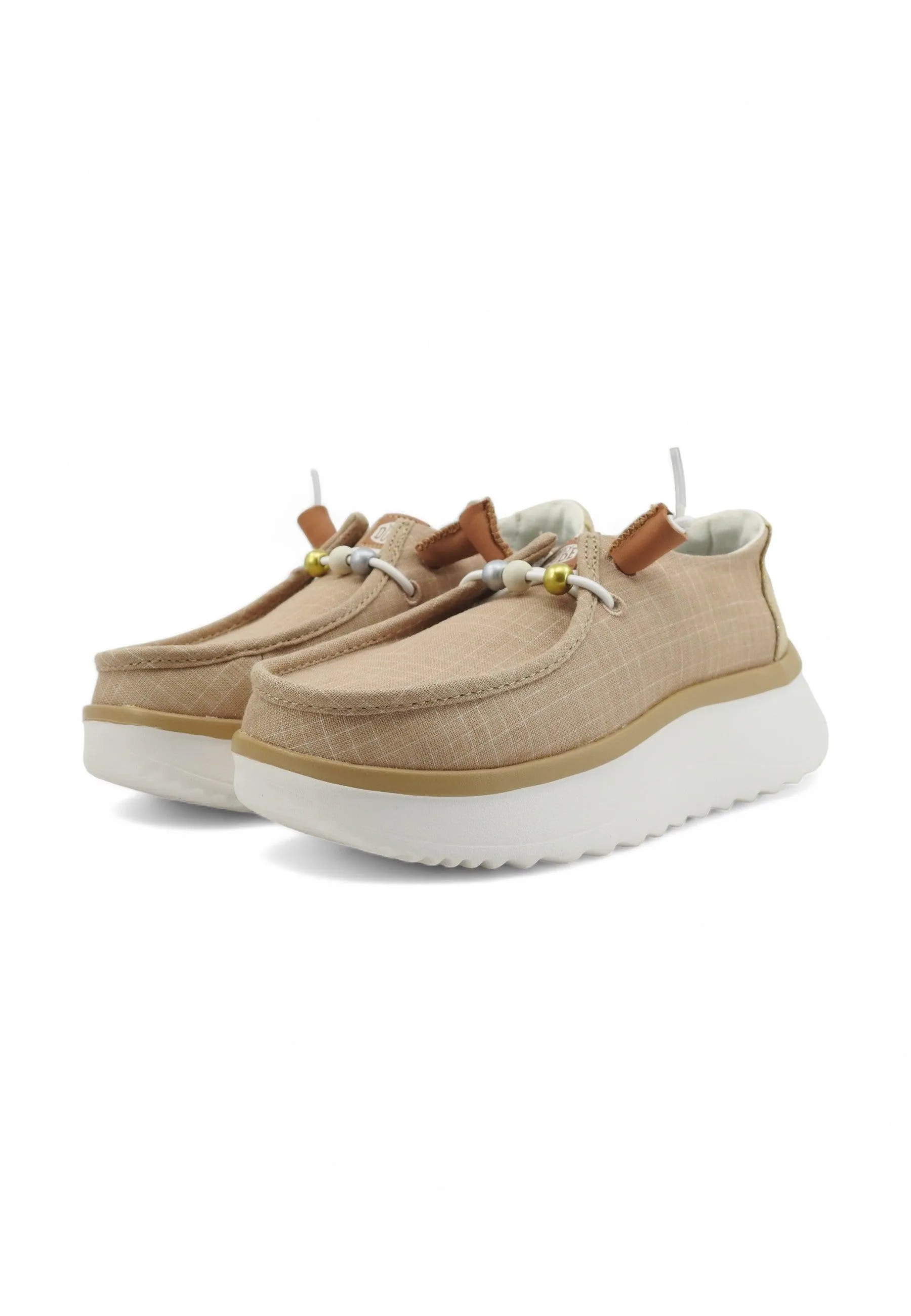 HEY DUDE Wendy Peak Sneaker Donna Tan Beige 40739-265