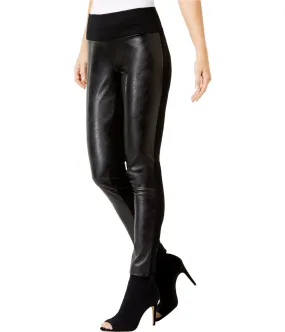 I-N-C Womens Faux Leather Casual Leggings, TW2