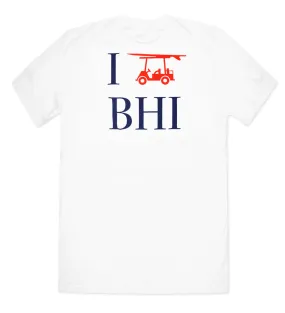 Island Tee - BHI Cart - White.