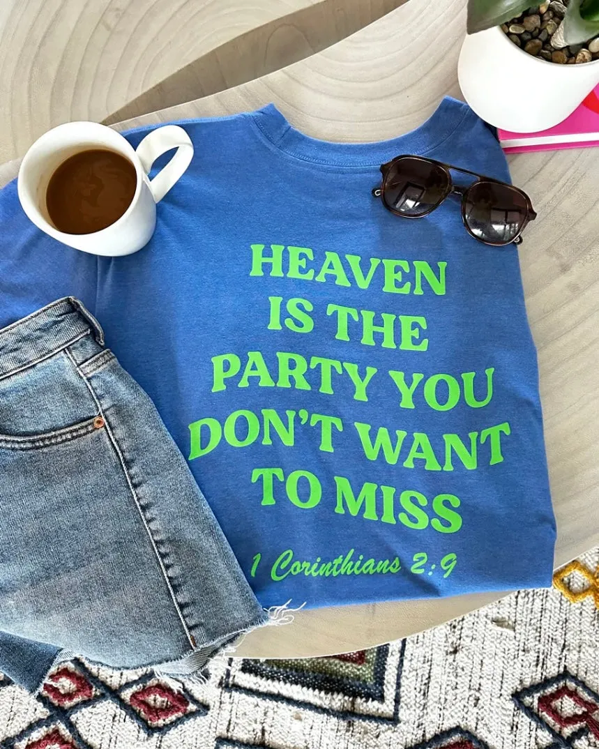 Jadelynn Brooke Blue Party Short Sleeve Tee Heaven