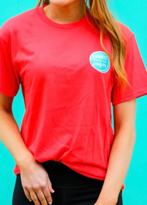 Jadelynn Brooke Love Generously T-shirt Deep Coral