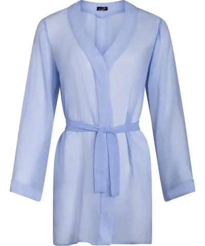 Je Mérite (I Deserve) Women's Pink / Purple / Blue Donna Silk Chiffon Shirt Dress In Periwinkle