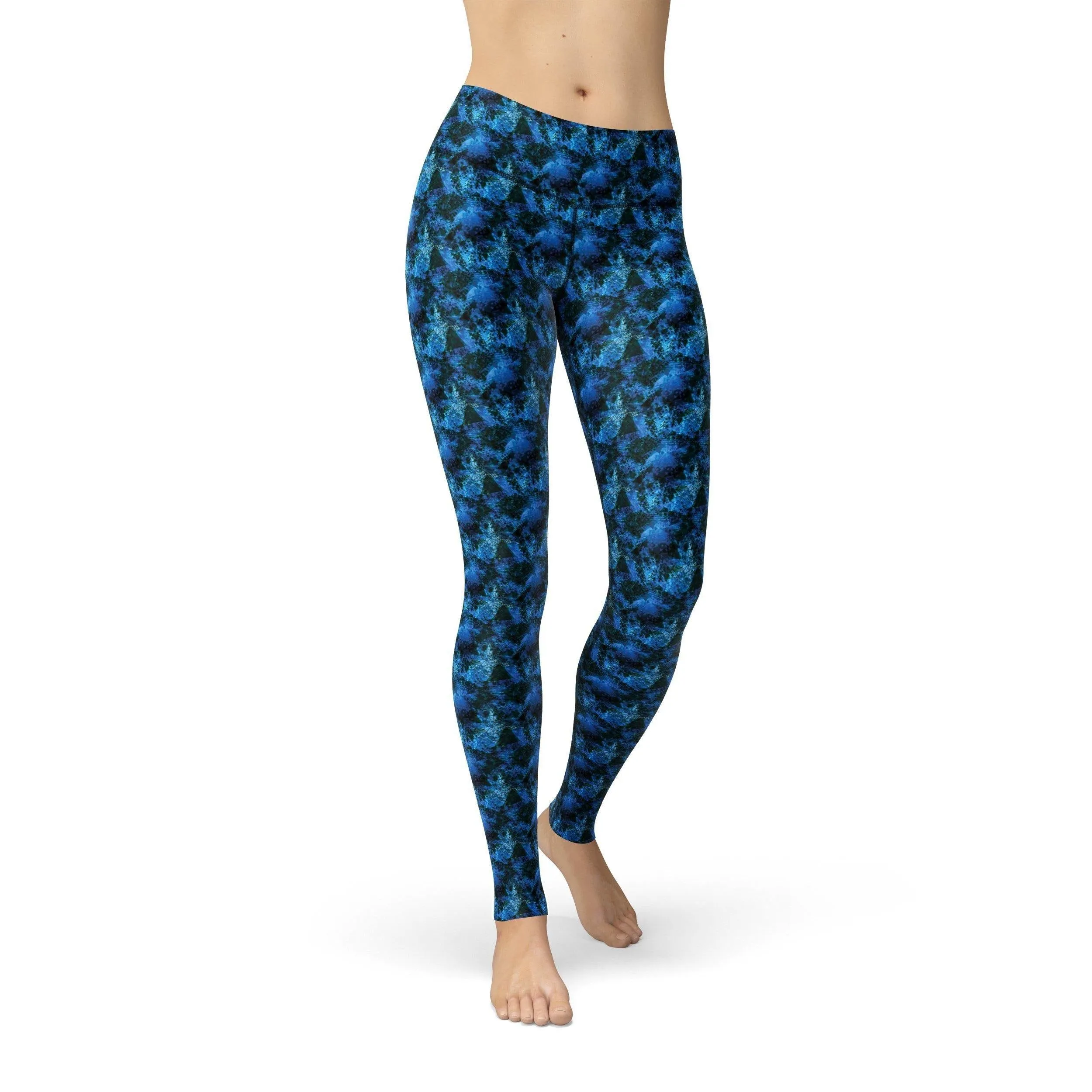 Jean Dark Blue Crystalline Leggings