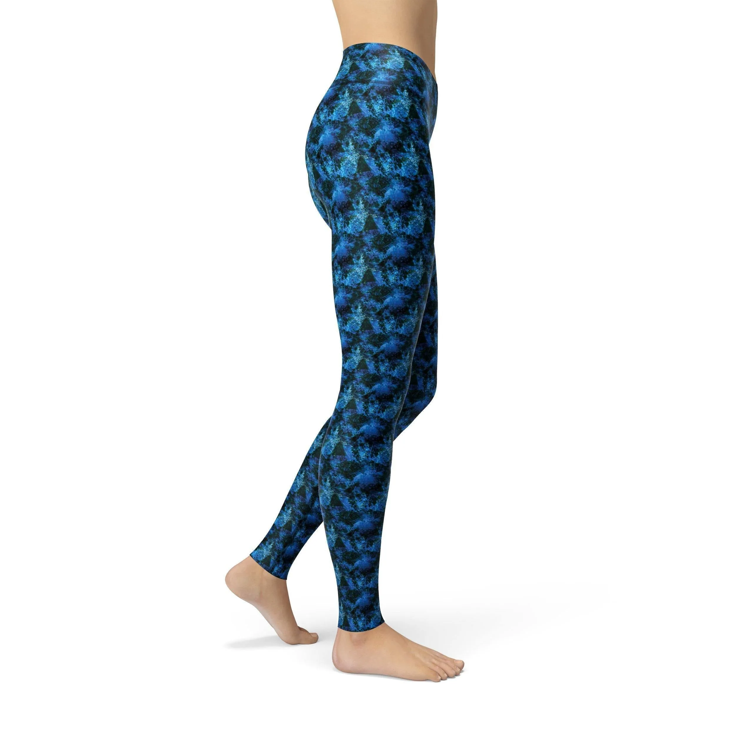 Jean Dark Blue Crystalline Leggings